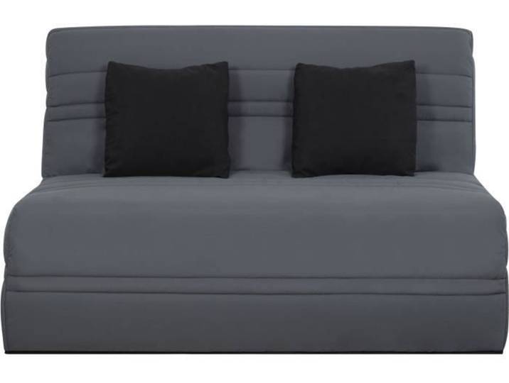 Banquette BZ NUAGE 3 places - Tissu Gris - Matelas SIMMONS - Couchage 188x138 cm