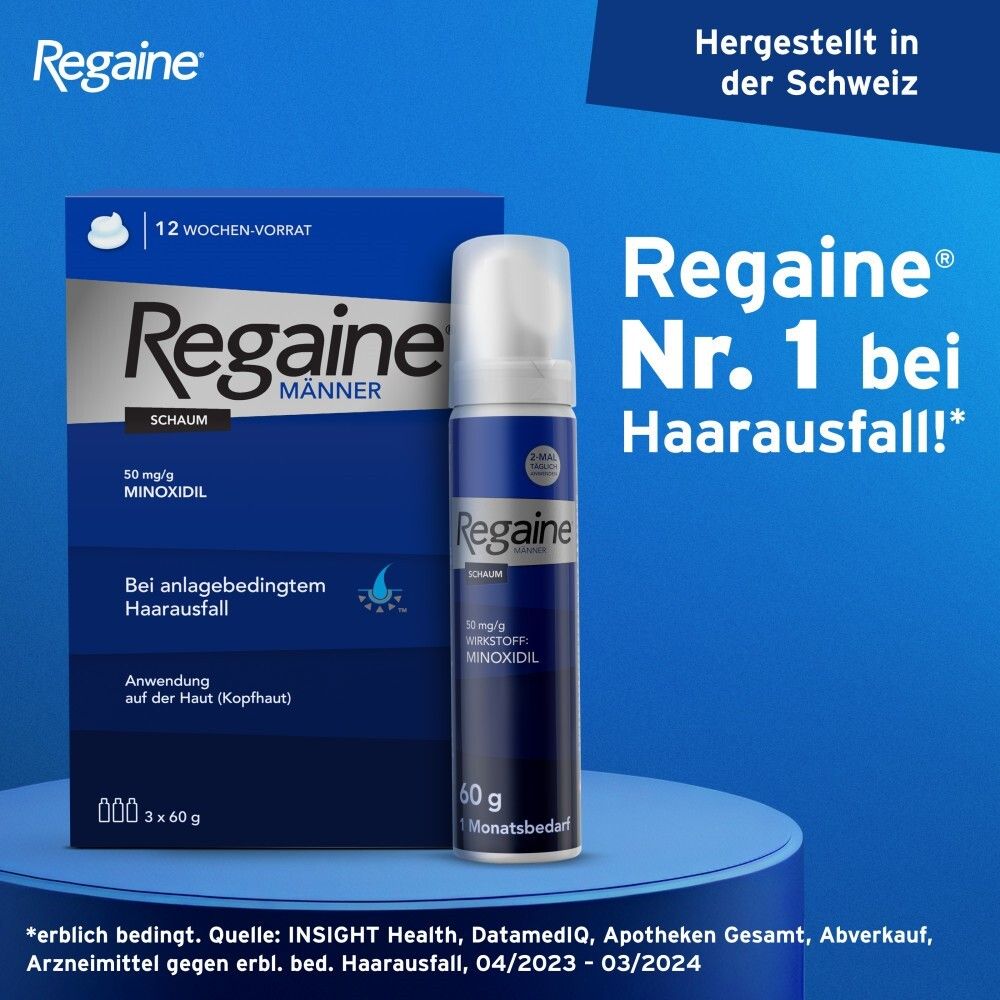 Regaine Maenner Schaum 5% 2x3x60 g