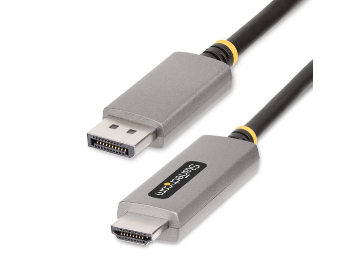 StarTech.com Câble Adaptateur DisplayPort vers HDMI, 8K 60Hz, 4K 144Hz, HDR10, DP 1.4 vers HDMI 2.1 - Convertisseur Vidéo Actif, Adaptateur DisplayPor