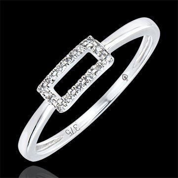 Edenly Ring Vielfalt - Veritas - 18 Karat WeiÃŸgold und Diamanten