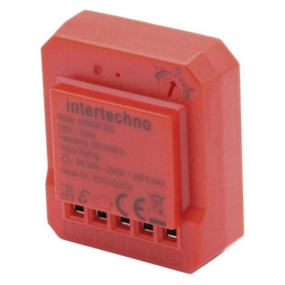 Steffen Einbaudimmer Mini 250 W Phasenabschnitt, Rot (60 00042)