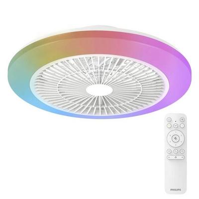 Philips LED Amigo Deckenventilator 40 W mit Fernbedienung, Dimmbar