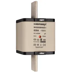 Lindner, Sicherung, LIN 1F389. NH-Sicherungseinsatz Gr3 630A 43,1W 500VAC 440VDC (630 A)