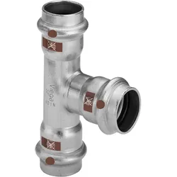 Viega, Rohrverbindungstechnik, T-Stück Temponox mit SC-Contur Pressanschlüsse 28x22x22mm
