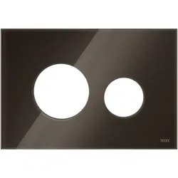 Tece loop Blende für WC-Betätigungsplatte Glas kaffeebraun glänzend, 9240678 9240678