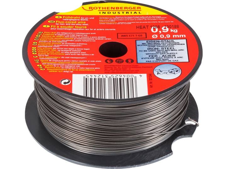 Bobine Rothenberger de fil fusible de 0\,9 mm et 0\,9 kg pour machine MIG/MAG