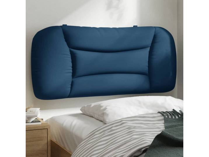 vidaXL Kopfteil-Kissen Hvar Blau 90 cm Stoff