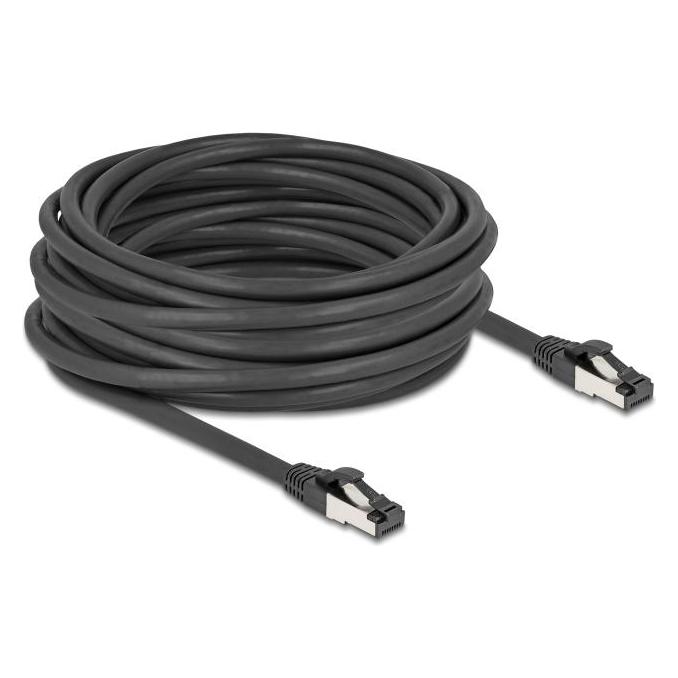 Delock 80575 Cat.8.1 Patchkabel S/FTP 10m schwarz (80575) (S/FTP, CAT8.1, 10 m) (80575)