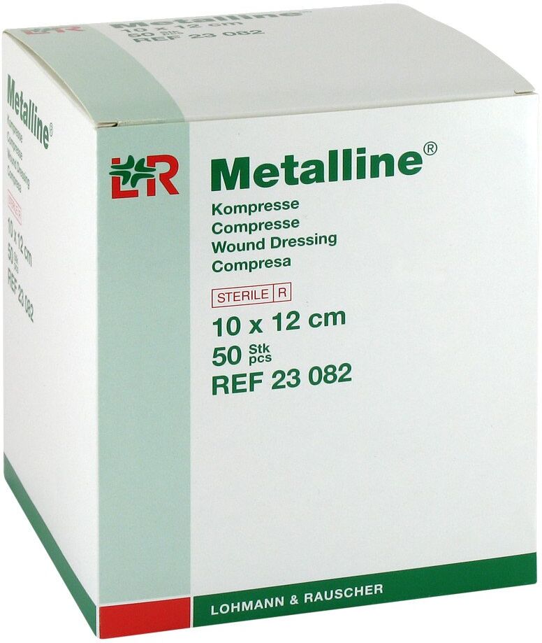 Metalline Kompressen 10x12cm steril 50stk