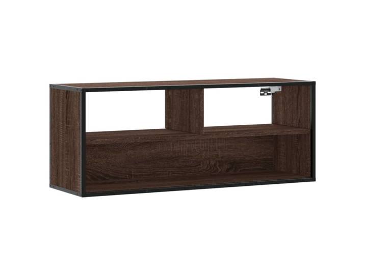 Meuble tv multimédia étagère 100 x 31 x 40 cm marron