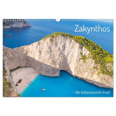 Zakynthos - die liebenswerte Insel (Wandkalender 2027 DIN A3 quer), CALVENDO Monatskalender