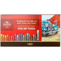 Koh-i-Noor, Malstifte, Pastellkreide- runde extra weiche Softpastellkreide im 48er Pack (48x)