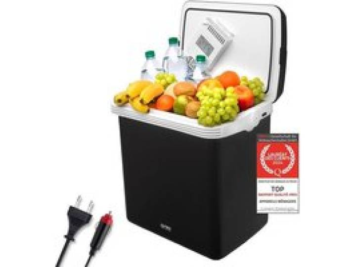 Glacière électrique 32L Boîte Glacière 12/220 V - Portable Voiture Camping - Glaciere Electrique Voiture Noir