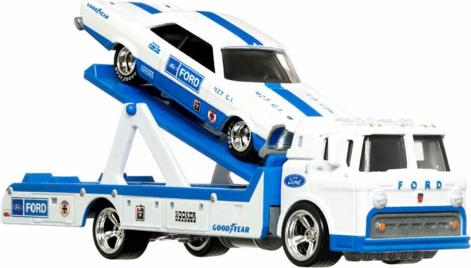 Hot Wheels Vehicle and Carrier Truck met kleine auto FLF56