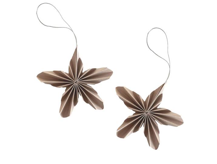 Cooee Design Décoration de Noël Paper Stars Pale pink