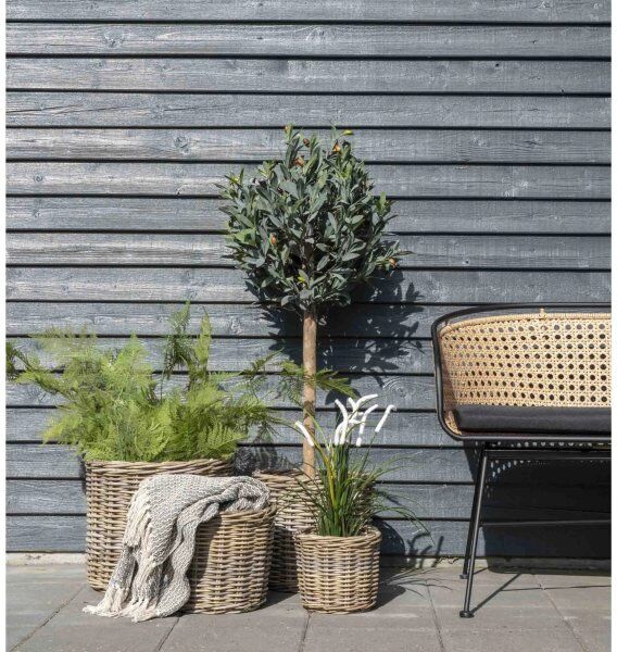 House Nordic Bogor Kurve H35/30/25/20 Cm, Natur