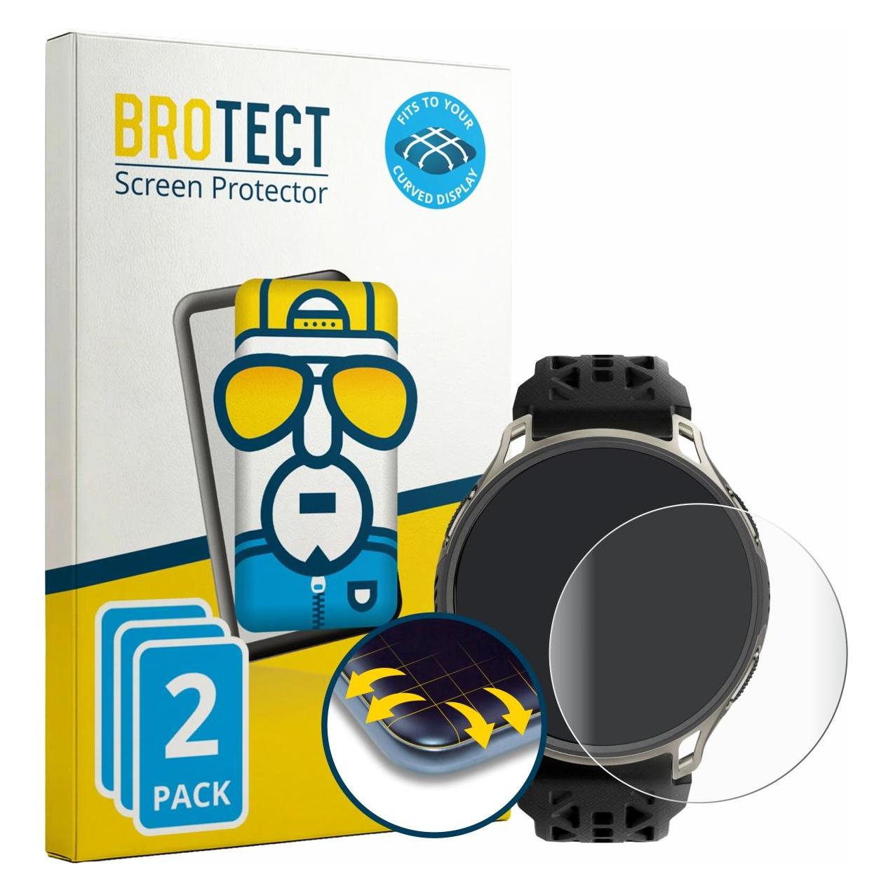 Brotect Fullscreen für Amazfit Cheetah 2 Pro Schutzfolie Displayschutz Folie Klar Transparent (5162983)