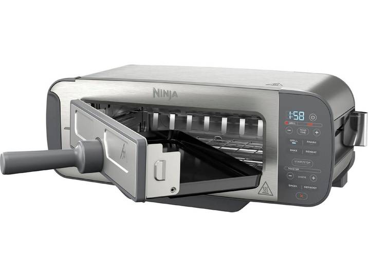 NINJA Toaster ST202EU Ninja Foodi, 1 Schlitz, 2400 W, 2-in-1 Toaster, Grill & Panini-Presse