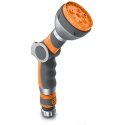 Brandson Gartenbrause 7 Sprühprofile - Garten Handbrause für Gartenschlauch - Pistolengriff mit Halteclip - 1-8 bar Wasserdruck - regelbar