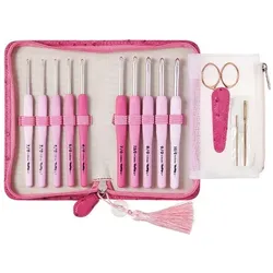 Artman ETIMO Rose Häkelnadel Set mit Softgriff 2,00 - 6,00 mm, Nadel