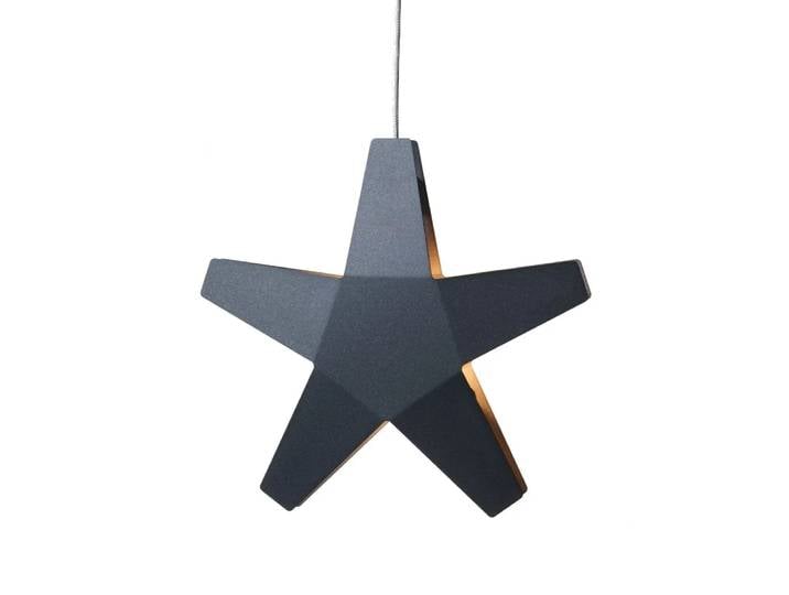 SMD Design Advent Étoile étoile de l’avent gris, 40 cm, câble textile gris clair