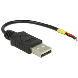 DeLOCK 85250 USB Kabel USB 2.0 0,1 m USB A Schwarz