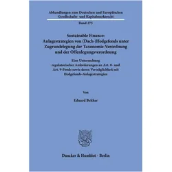 Bekker:Sustainable Finance: Anlagestrat, Fachbücher von Eduard Bekker
