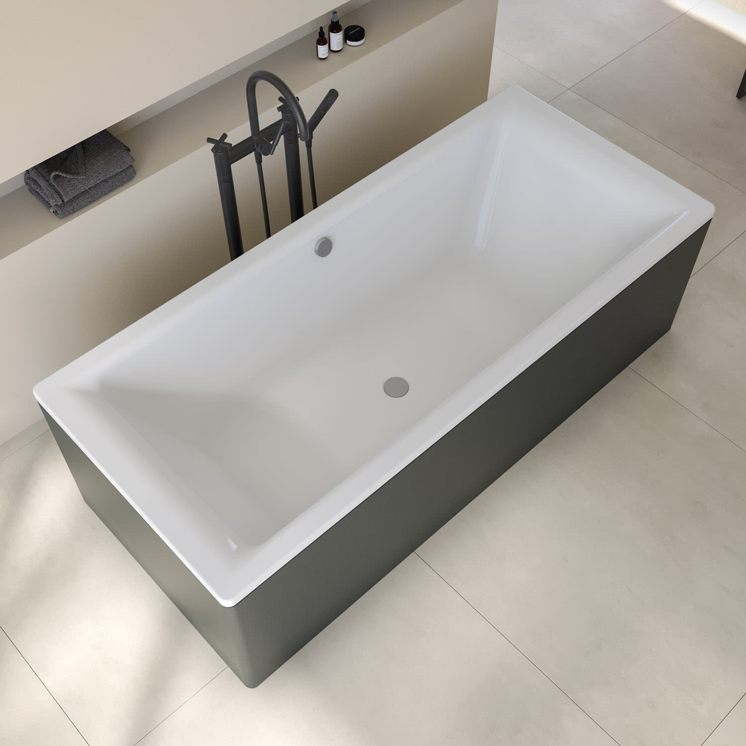 SCHÖNER WOHNEN-Kollektion SKAGEN Doppel-Badewanne 190 x 90 cm