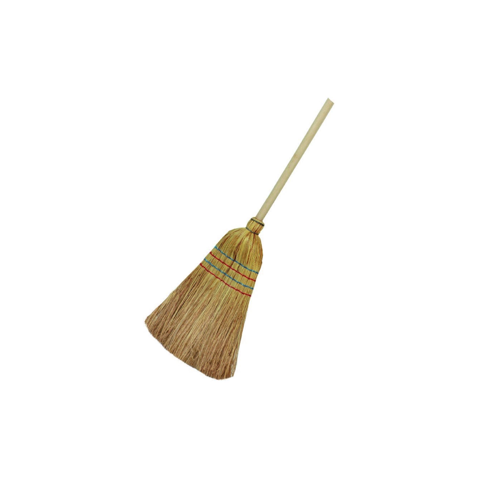 floraworld Reisstrohbesen 4-Naht mit Stiel 135 cm (010686)