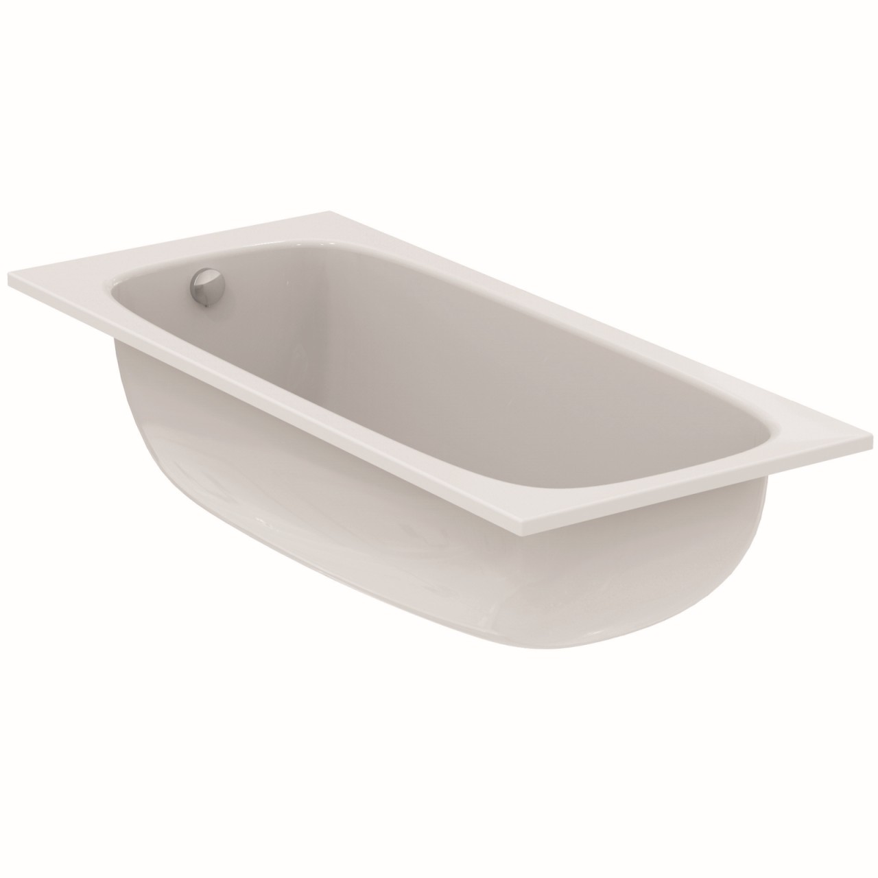 Ideal Standard Körperform-Badewanne i.life 1800x800x450mm Weiss, T476201 T476201