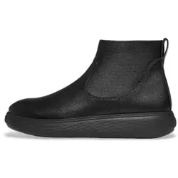 Fitflop für Damen. E2Z-090 IQ-Comff Wildleder-Stiefeletten mit Reißverschluss schwarz (39), Wohnung, Lässig