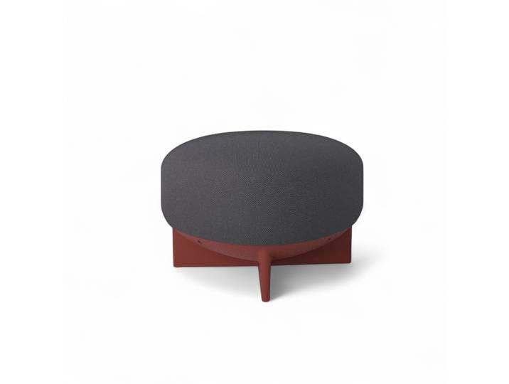 Gaber To-Go Sitzhocker, Anthrazit/Ziegelrot, Neu