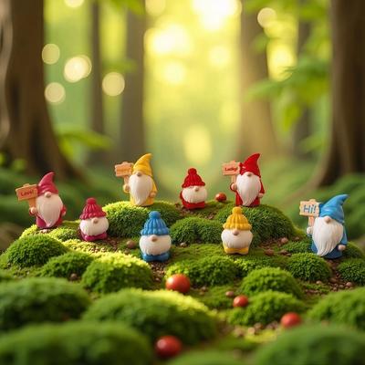 Uplift Treasures Cute Dwarf Doll Mini Garden Set Cute Dwarf Doll Mini Garden Set