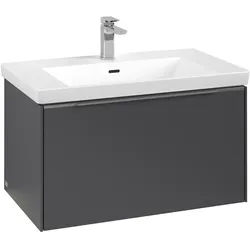 Villeroy & Boch Waschbeckenunterschrank Subway 3.0 C573L0, Graphite, 772x429x462mm, mit Beleuchtung und SoftClosing
