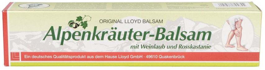 Alpenkräuter Balsam mit Weinlaub+Rosskastanie Lloyd 200ml