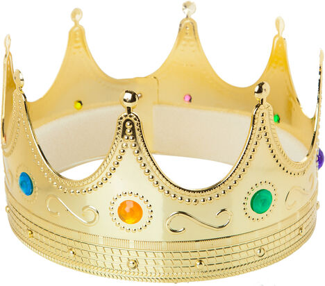 Krone "König", gold/bunt