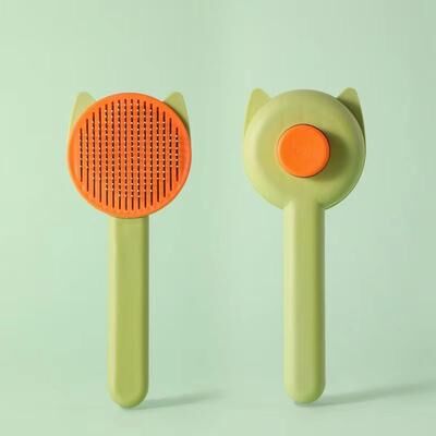 Inspired Finds Cat Grooming Brush Gentle Hair Remover For Shedding Relief green 1pcs