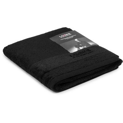 Handtuch "LOOKS", schwarz, B:50cm L:100cm, Frottier, Obermaterial: 100% Baumwolle, LOOKS BY WOLFGANG JOOP, Handtücher, mit Logobestickung