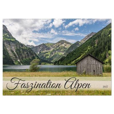 Faszination Alpen (Wandkalender 2027 DIN A2 quer), CALVENDO Monatskalender