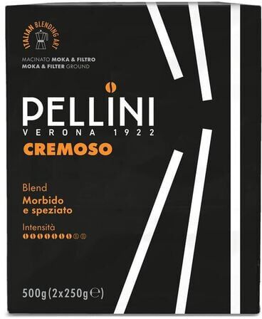 Pellini - Gemahlener Kaffee – Nr. 20 Cremoso - 2 X 250 G - MaxiCoffee