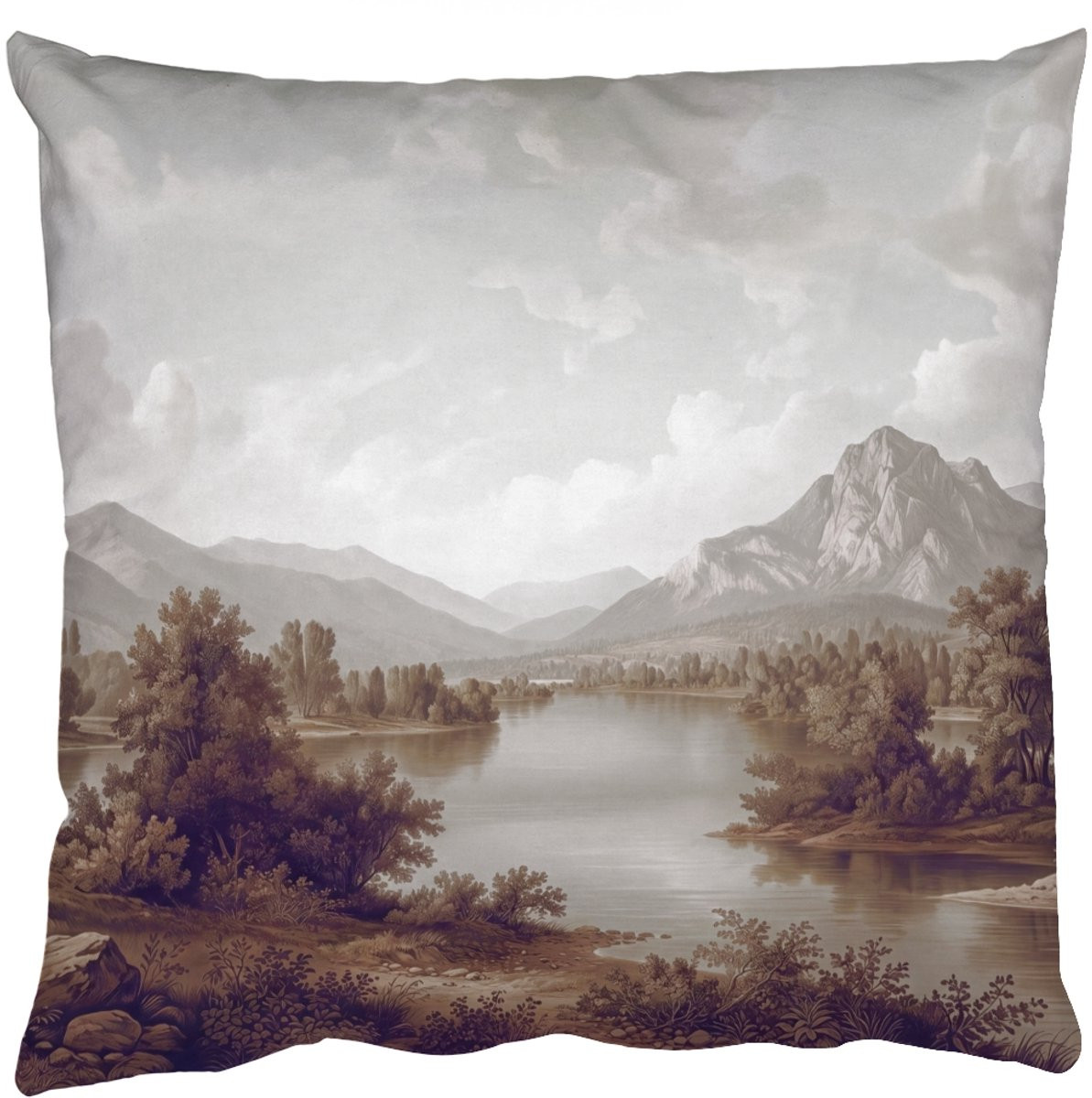 PillowMonkey Sierkussen Landschap Sereen Klassiek 45 x 45 cm