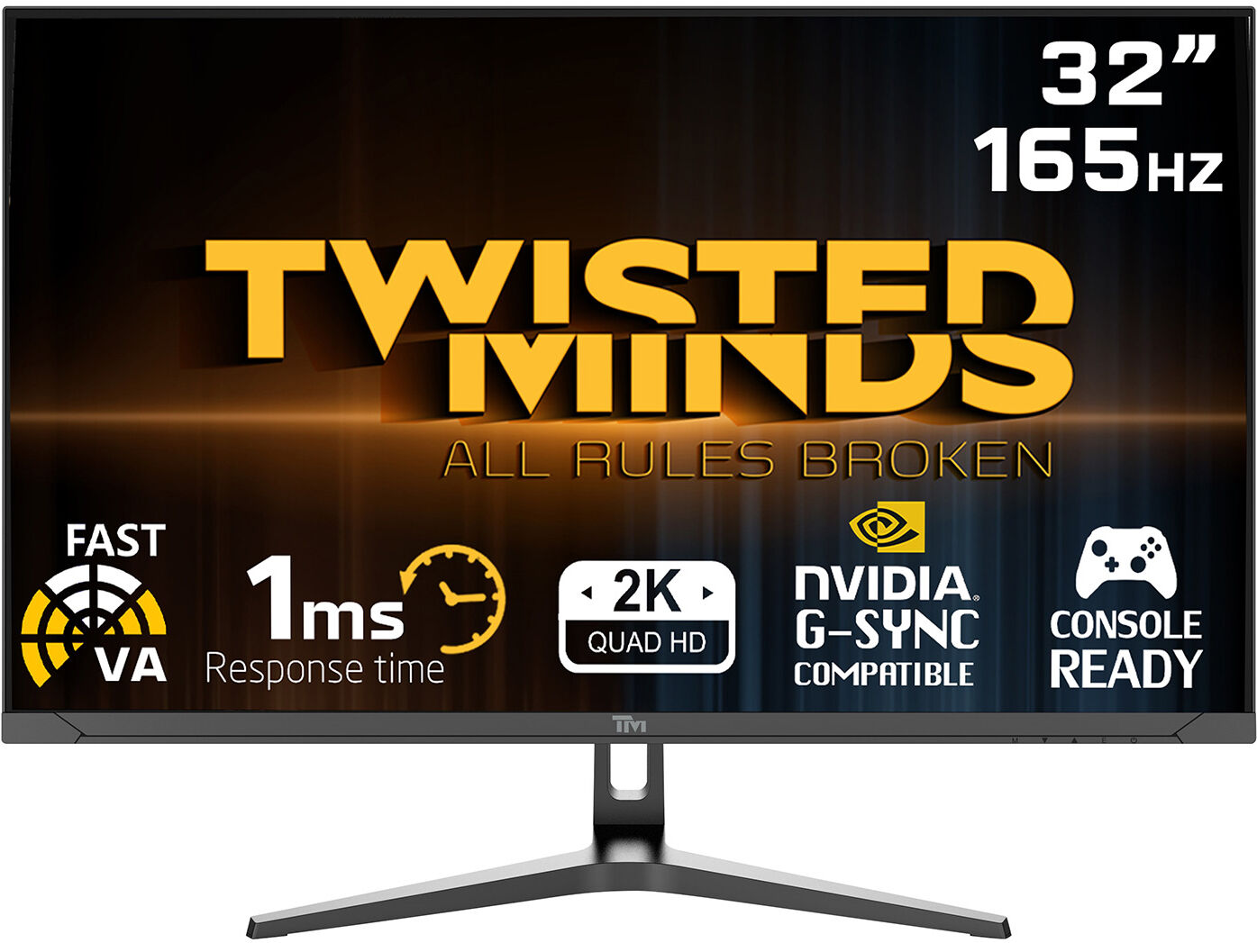 Twisted Minds 32” Qhd, 165hz, Va, 1ms, Hdmi 2.1, Hdr Gamingskärm