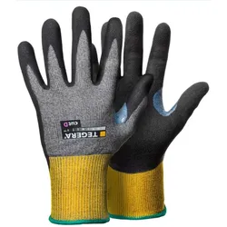 TEGERA Schnittschutzhandschuhe 8807 Kl. D schwarz/gelb Gr. 10