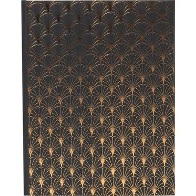 Exacompta 47985E Gästebuch, 100 Seiten, Goldschnitt, Néo Déco - Schwarz