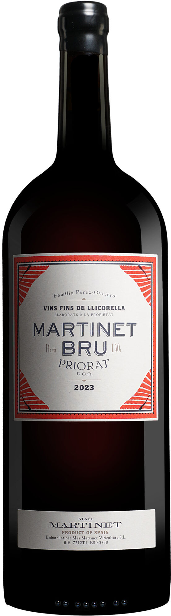 Mas Martinet Martinet Bru - 1,5 L. Magnum 2023 14% Vol. Rotwein Trocken aus Spanien