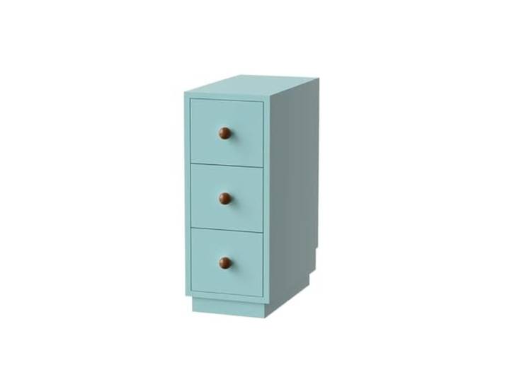 FZL02068LM Zimmer Schmaler Nachttisch aus Massivholz for Schlafzimmer Regal, schmale Schrankaufbewahrung