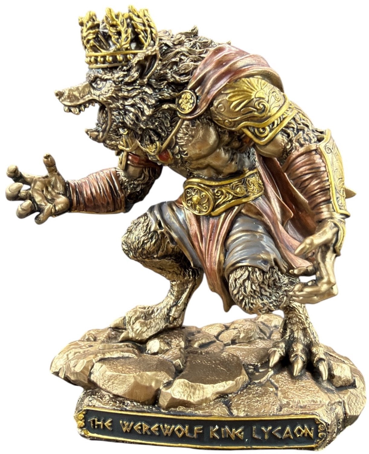 Veronese Lykon Weerwolf Figuur, Griekse Heerser van Arcadië, Brons