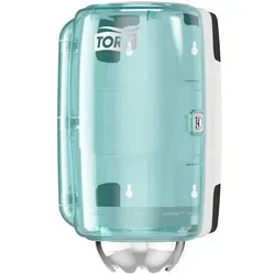 Tork 658000 M1 Innenabrollungsspender weiß/türkis Performance Design für höhere Effizienz