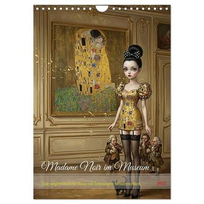 Madame Noir im Museum (Wandkalender 2027 DIN A4 hoch), CALVENDO Monatskalender