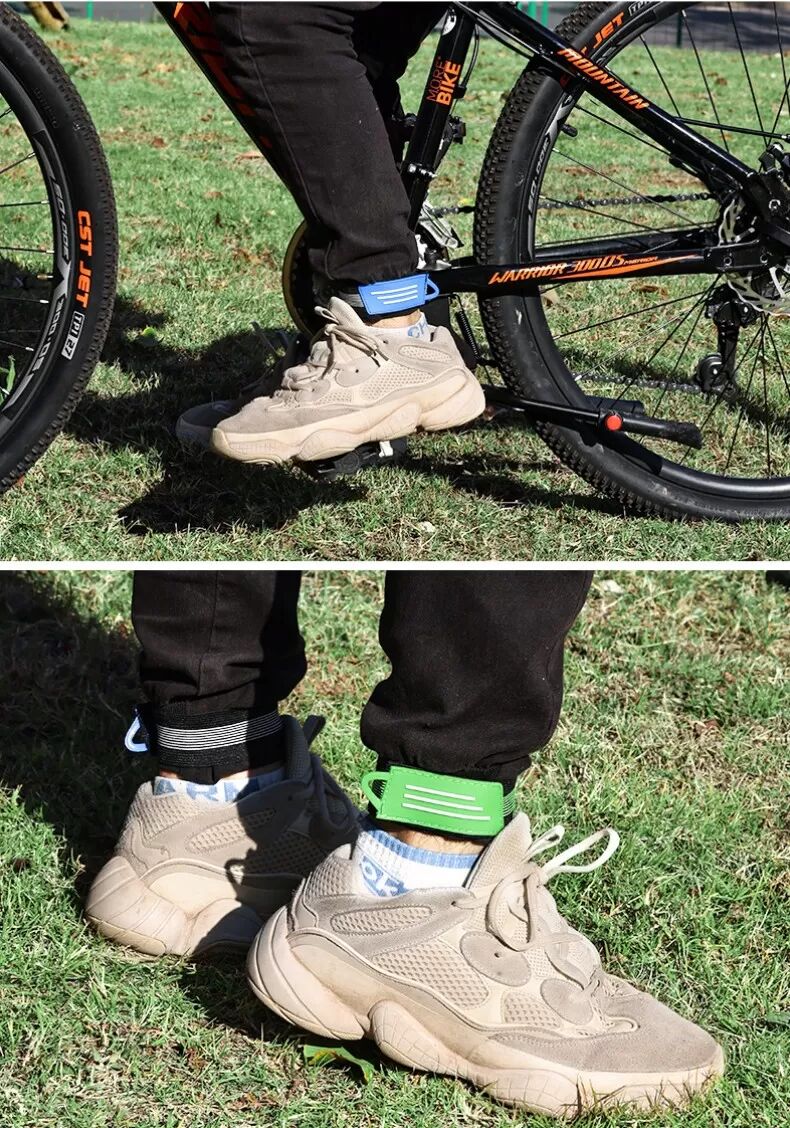 INF Beingurt für Mountainbike-Radfahren - 1 Paar Schwarz